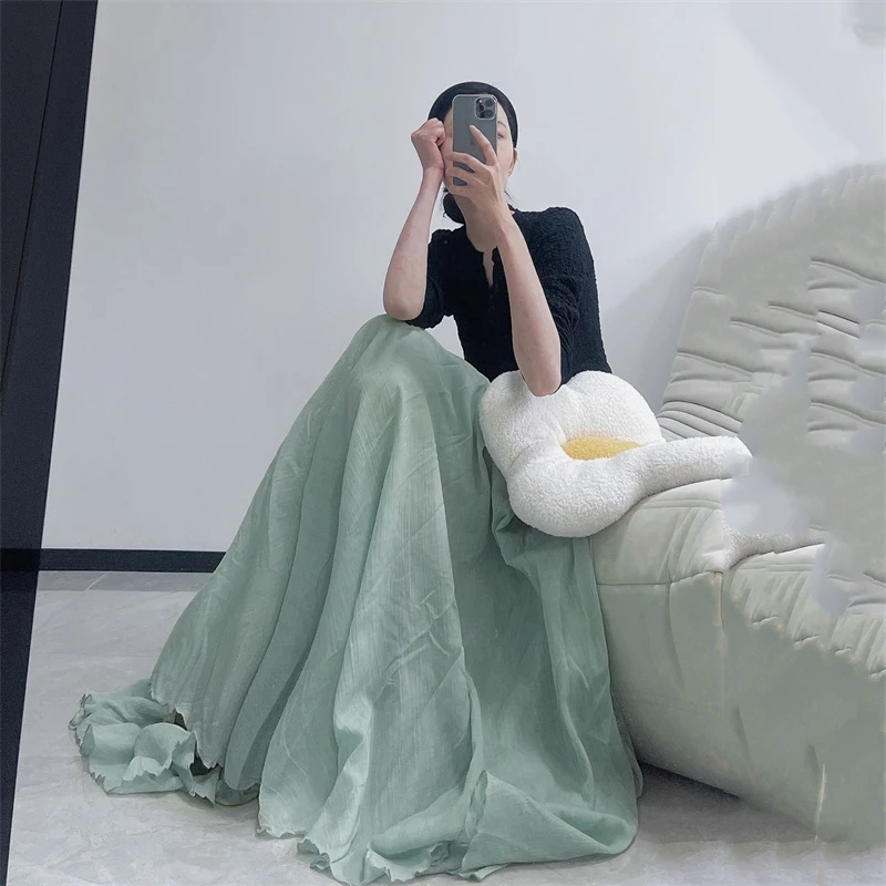 Ele Cotton Linen Maxi Skirt with Elastic High Waist And Wide Hem for Travel Photoaphy Women's Faion Spring Summer
Ele Cotton Linen Maxi Skirt with Elastic High Waist And Wide Hem for Travel Photoaphy Women's Faion Spring Summer