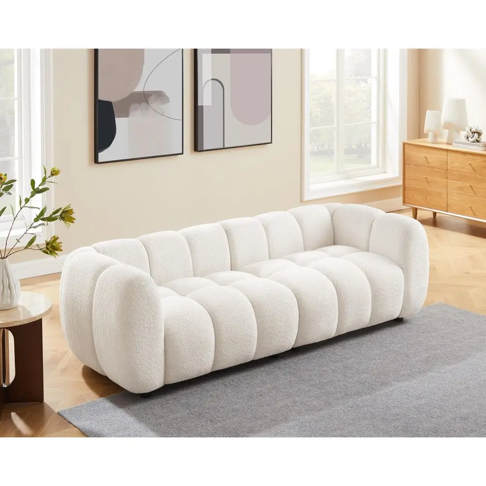 88 Oversized Boucle Sofa, Modern holstered Tufted Cloud Couch, Deep Seat Boucle Sofa,Cozy Modern 3 Seater Couch for Living Ro
88 Oversized Boucle Sofa, Modern holstered Tufted Cloud Couch, Deep Seat Boucle Sofa,Cozy Modern 3 Seater Couch for Living Ro