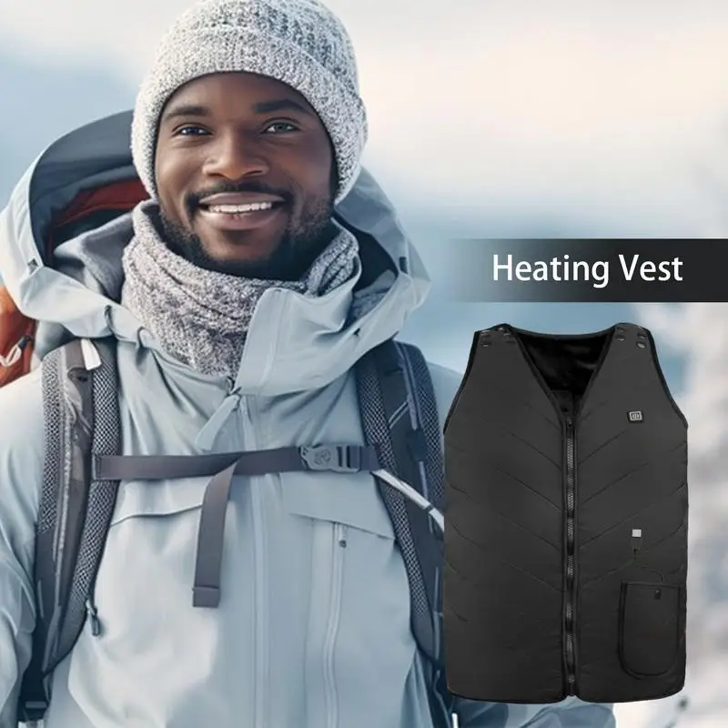USB Heated Vest For Men 3 Adjustable Temps Front And Back Thermal Vest 5 Heating Zones Hiking Skiing Daily Life Waistcoat
USB Heated Vest For Men 3 Adjustable Temps Front And Back Thermal Vest 5 Heating Zones Hiking Skiing Daily Life Waistcoat