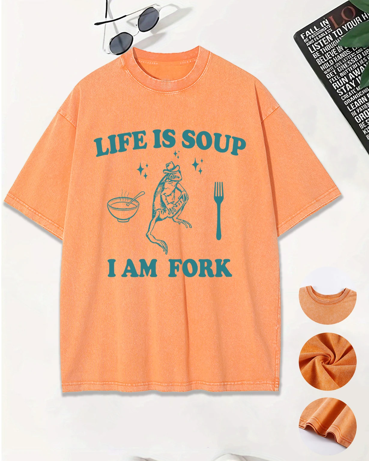 Life Is Soup I Am Fork Design Washed Мужская футболка Летняя удобная одежда Короткая одежда Хлопковая модная футболка Свободные футболки Топ
Life Is Soup I Am Fork Design Washed Мужская футболка Летняя удобная одежда Короткая одежда Хлопковая модная футболка Свободные футболки Топ