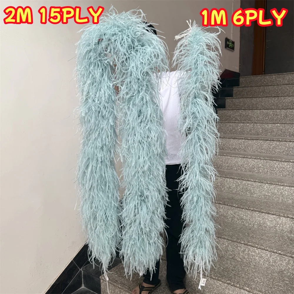Luxury Light BLUE Fluffy Ostrich Feathers Boa Shawl 1/2M 6 10 15PLY Dress Skirt Costume Cape Handicraft Accessories Plumas Trims
Luxury Light BLUE Fluffy Ostrich Feathers Boa Shawl 1/2M 6 10 15PLY Dress Skirt Costume Cape Handicraft Accessories Plumas Trims