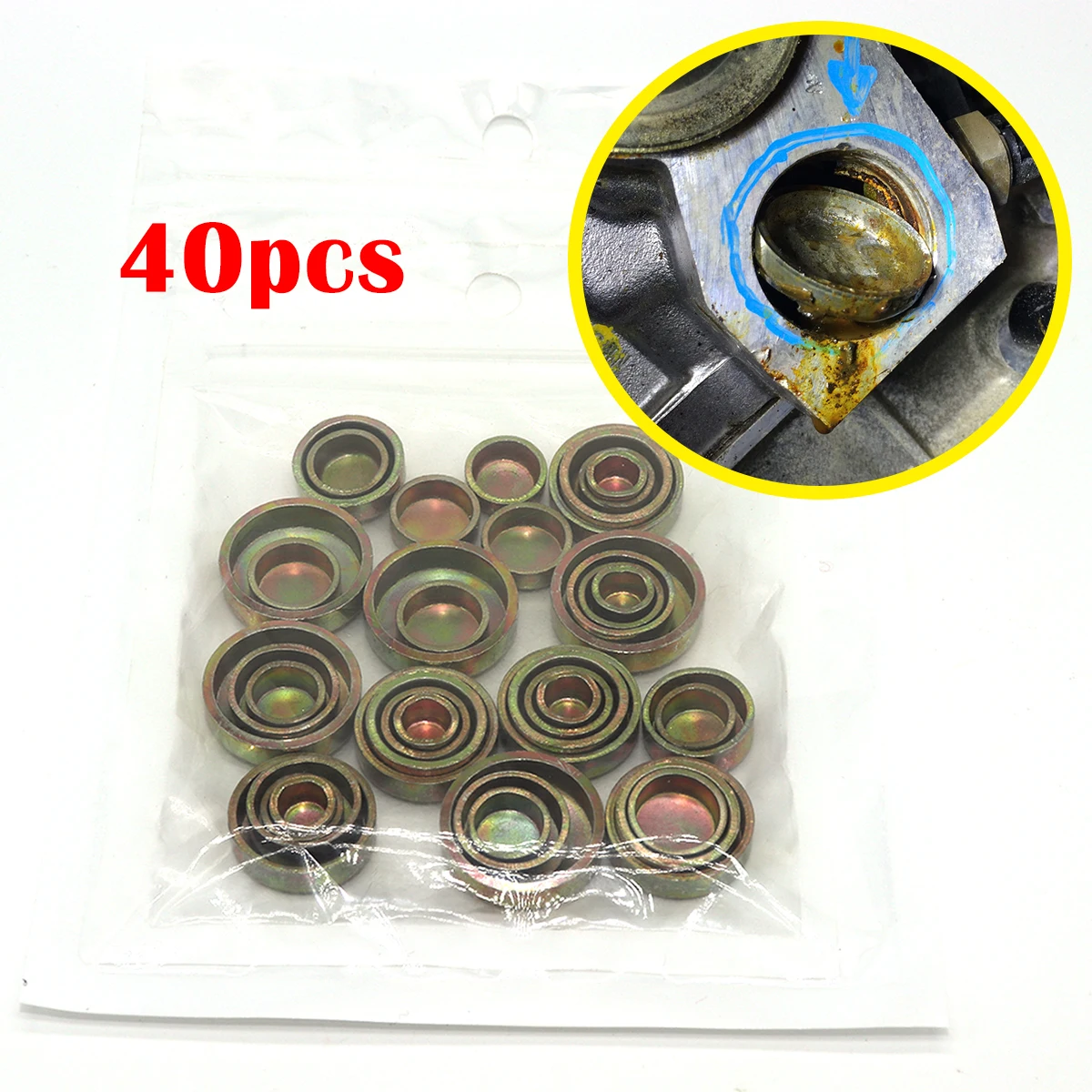 Universal Engine Core Plug Set Freeze Expansion Welch Plug Cover Zinc Plated Cup Cylinder Head Block O-Ring Cap Car Accessories
Universal Engine Core Plug Set Freeze Expansion Welch Plug Cover Zinc Plated Cup Cylinder Head Block O-Ring Cap Car Accessories