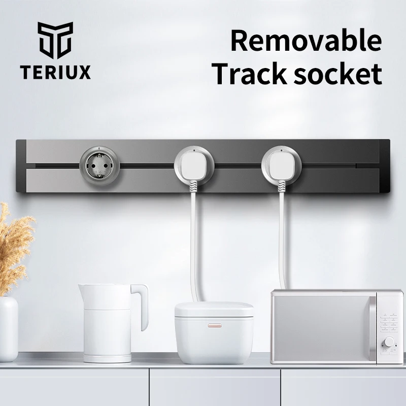 Removable Power Track Rail Socket Wall Power Track Socket EU/UK/Universal socket
Removable Power Track Rail Socket Wall Power Track Socket EU/UK/Universal socket