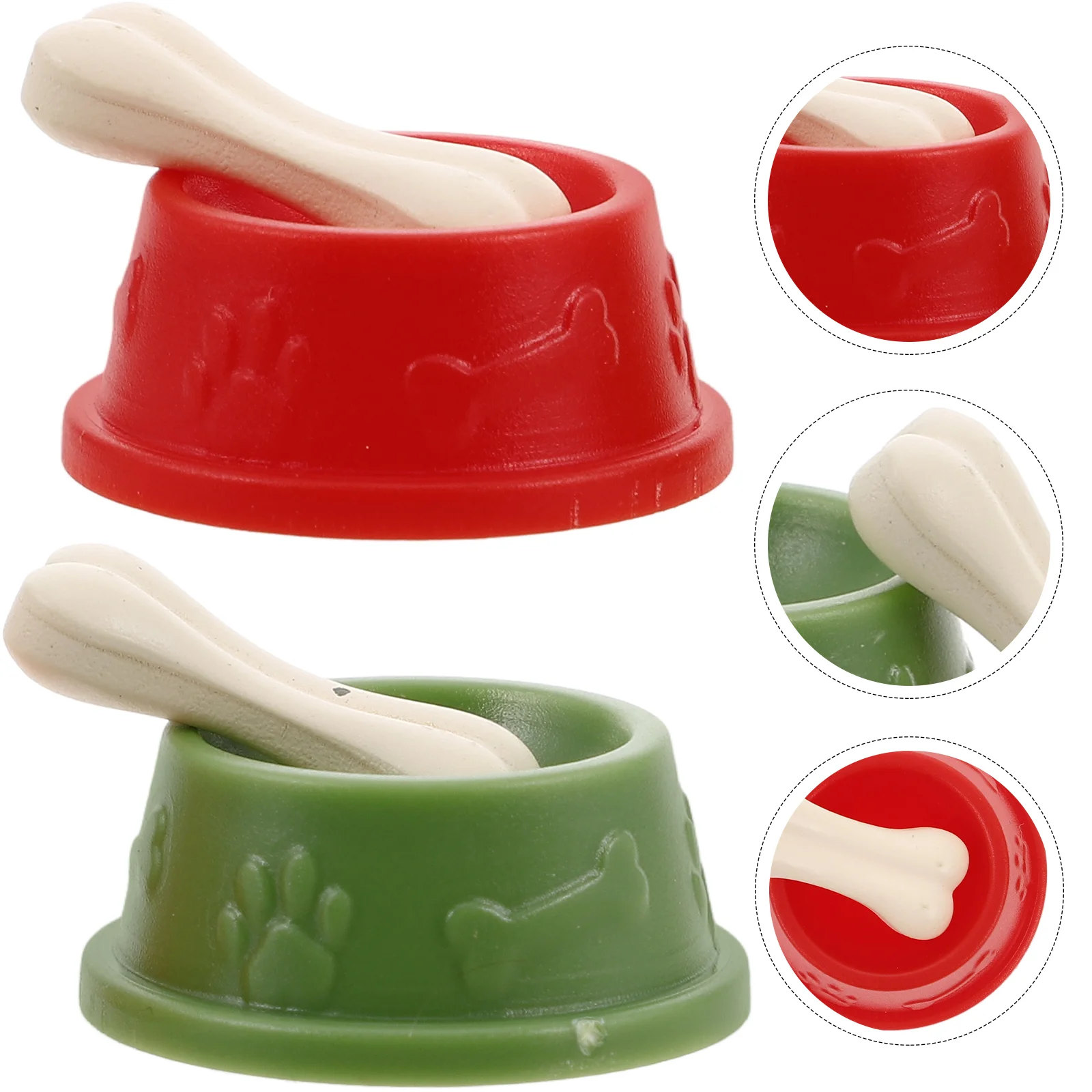 2 Sets Simulated Dog Pot Mini Figures Realistic Pet Food Dish Toy Dollhouse Accessories Tiny Plastic Animals Kids Play Miniature
2 Sets Simulated Dog Pot Mini Figures Realistic Pet Food Dish Toy Dollhouse Accessories Tiny Plastic Animals Kids Play Miniature