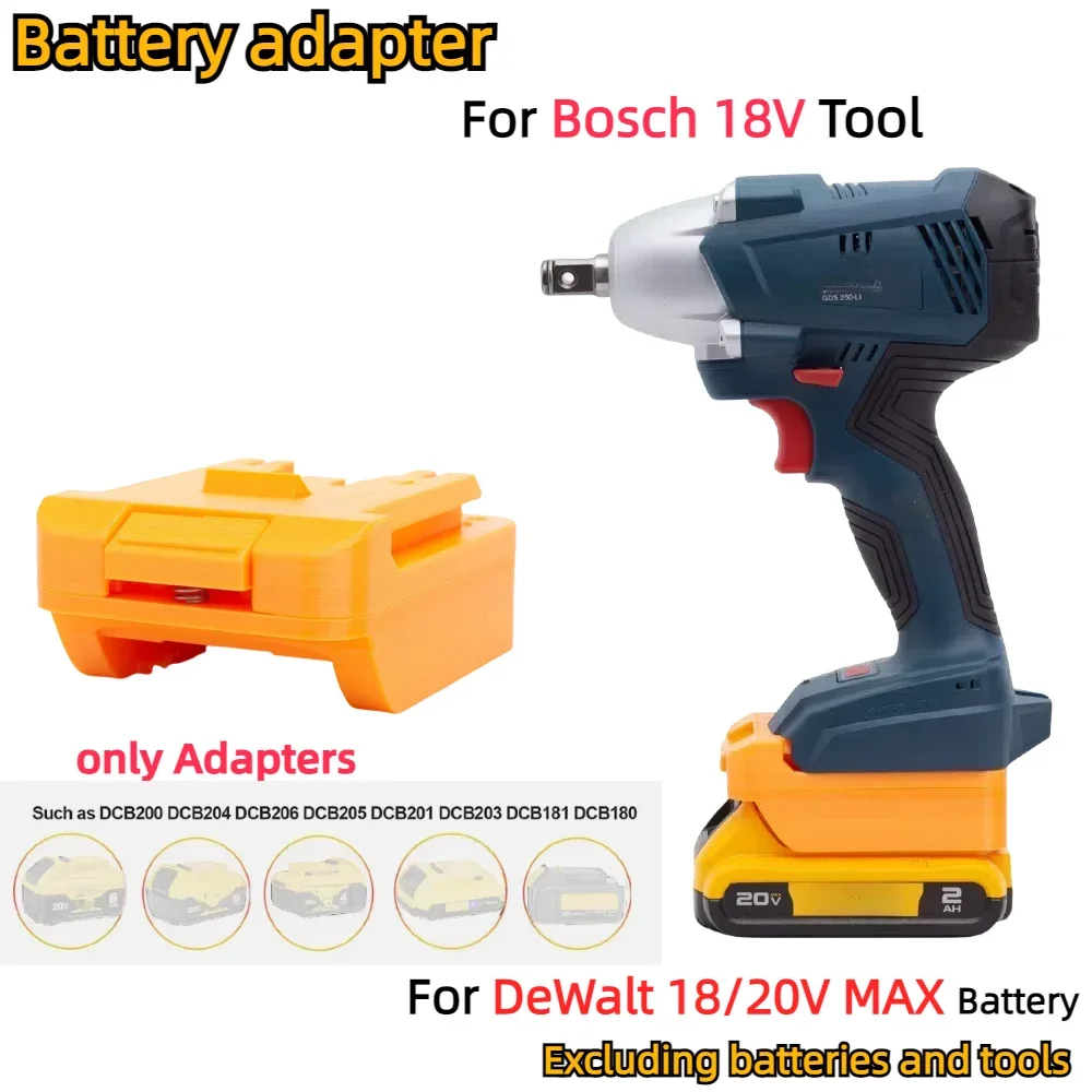 Адаптер/преобразователь для литий-ионного аккумулятора DeWalt 18 В 20 В для аккумуляторной электрической дрели Bosch 18 В, аксессуар (только адаптер)
Адаптер/преобразователь для литий-ионного аккумулятора DeWalt 18 В 20 В для аккумуляторной электрической дрели Bosch 18 В, аксессуар (только адаптер)