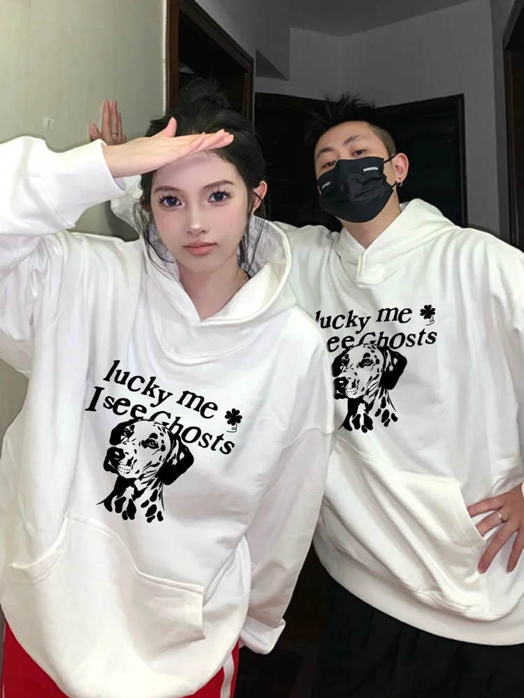 Lucky Me Puppy Pattern Couple Sweatshirts Spring and Autumn 2024 New Fashion Trend Hoodies
Lucky Me Puppy Pattern Couple Sweatshirts Spring and Autumn 2024 New Fashion Trend Hoodies