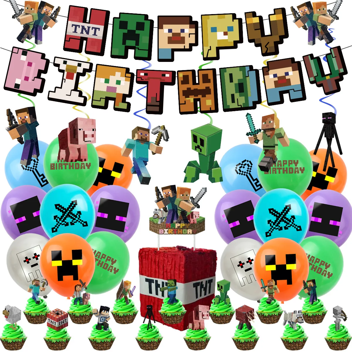 My World Game Birthday Party Banner Set Birthday Party Decoration Supplies Banner Cake Topper Toppers Party Balloons Gifts
My World Game Birthday Party Banner Set Birthday Party Decoration Supplies Banner Cake Topper Toppers Party Balloons Gifts