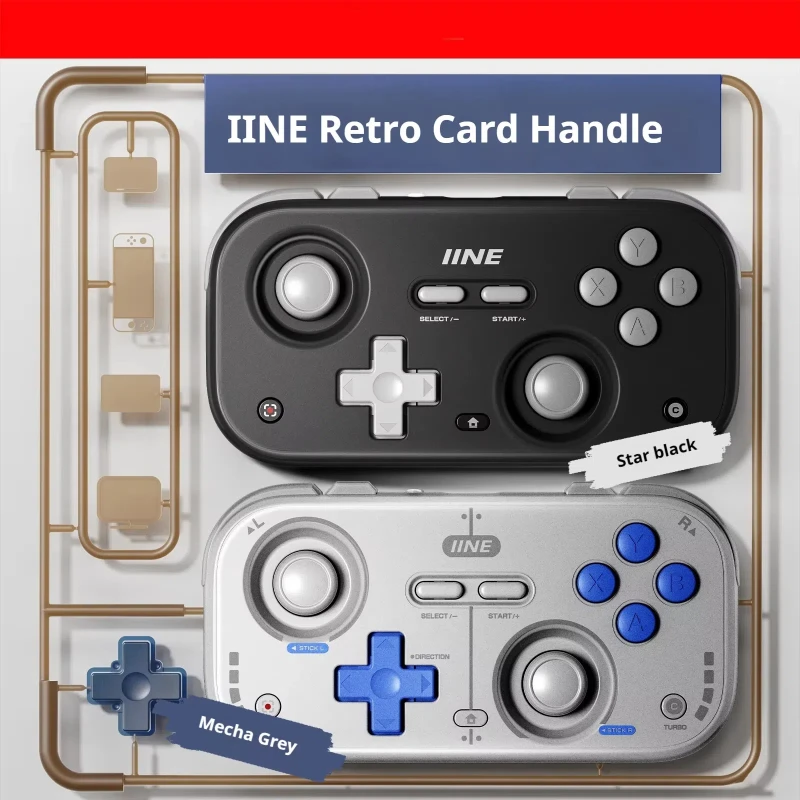 IINE Palm-Sized Gamepads Retro Wireless Gaming Controllers Bluetooth 1000HZ Hall Joystick Portable For Switch Android Ios Pc
IINE Palm-Sized Gamepads Retro Wireless Gaming Controllers Bluetooth 1000HZ Hall Joystick Portable For Switch Android Ios Pc