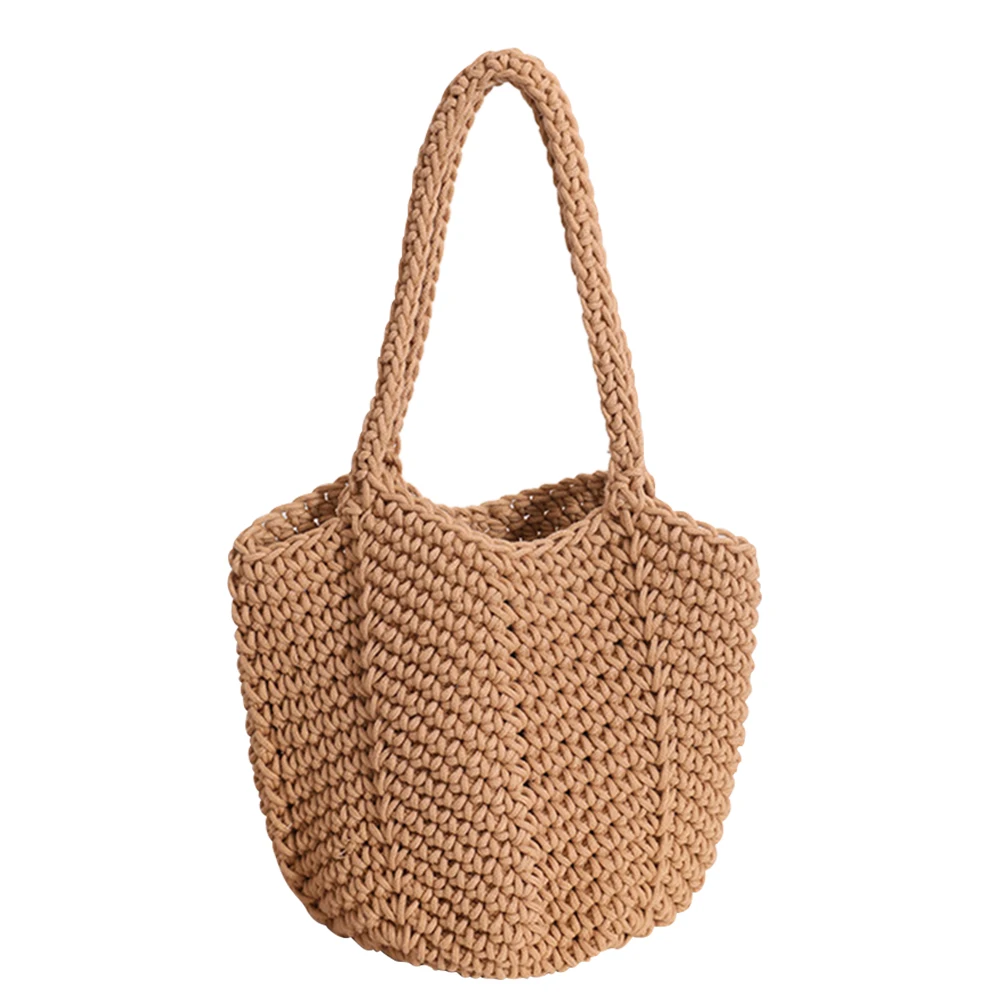 Vintage Knitting Handbags Korean Style Beach Bag Summer Casual Simple Soft Solid Color Elegant Portable for Seaside Vacation
Vintage Knitting Handbags Korean Style Beach Bag Summer Casual Simple Soft Solid Color Elegant Portable for Seaside Vacation
