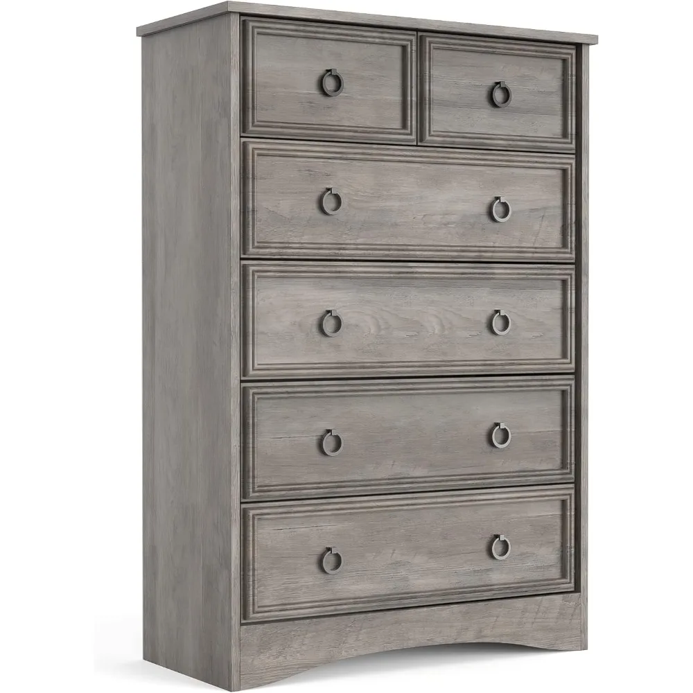 Modern 6-drawer dresser, bedroom high drawer cabinet, wardrobe organizer, storage for clothes - pull-off handle, textured border
Modern 6-drawer dresser, bedroom high drawer cabinet, wardrobe organizer, storage for clothes - pull-off handle, textured border
