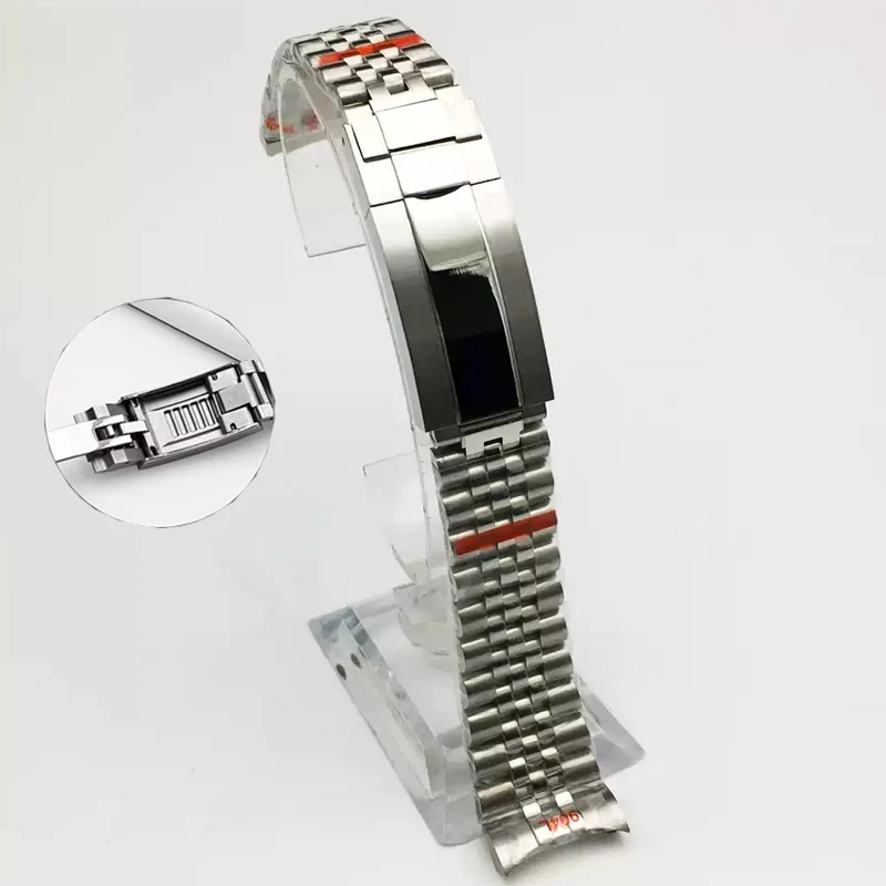 20mm Jubilee 904 Watchband For Rolex Sub GMT Yacht Daytona Men's Strap Luxury watch chain Mod Parts Replacement Accessories
20mm Jubilee 904 Watchband For Rolex Sub GMT Yacht Daytona Men's Strap Luxury watch chain Mod Parts Replacement Accessories