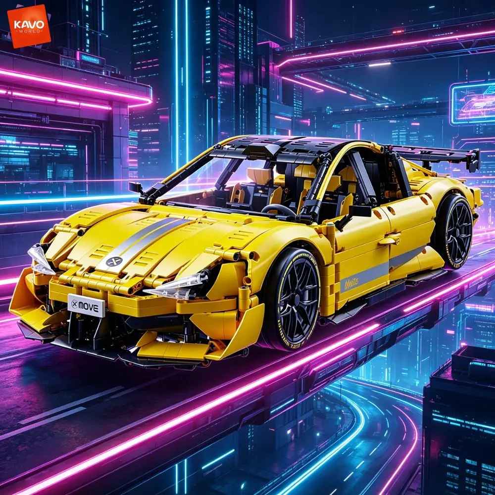 KAVOWORLD 2143PCS Mechanical Racing Car Model 1:10 Large-Scale Yellow Supercar Building Kit Ideal Collectible Gift for Car Fans
KAVOWORLD 2143PCS Mechanical Racing Car Model 1:10 Large-Scale Yellow Supercar Building Kit Ideal Collectible Gift for Car Fans