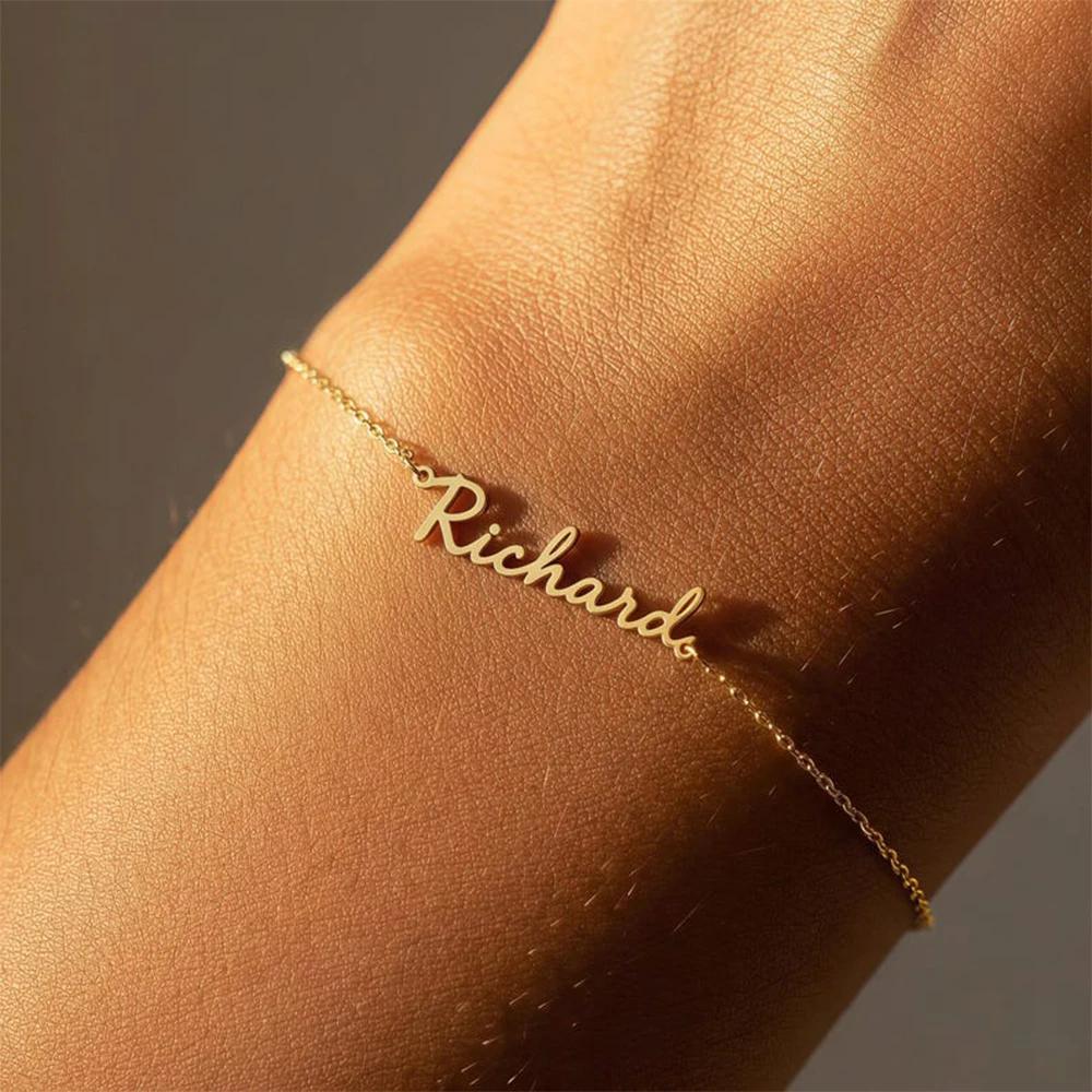 Custom Name Bracelets For Women Stainless Steel Customized Bracelet Female Personalized Wrist Chain Jewelry Gift
Custom Name Bracelets For Women Stainless Steel Customized Bracelet Female Personalized Wrist Chain Jewelry Gift