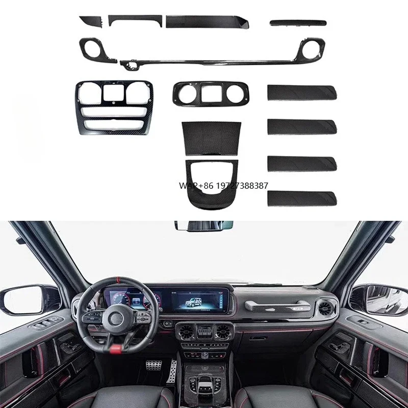 2019+ G Class W464 G500 G63 Inside Auto Parts Carbon Finber Interior Decoration Parts for W464 G63 G500 Interiors 14pcs
2019+ G Class W464 G500 G63 Inside Auto Parts Carbon Finber Interior Decoration Parts for W464 G63 G500 Interiors 14pcs