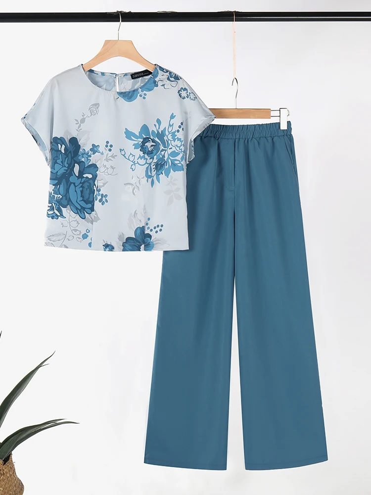 ZANZEA 2pcs Fashion Women Tracksuits Summer Matching Sets Short Sleeve Floral Blouse Pant Sets 2024 Elegant Woman OL Work Suit
ZANZEA 2pcs Fashion Women Tracksuits Summer Matching Sets Short Sleeve Floral Blouse Pant Sets 2024 Elegant Woman OL Work Suit