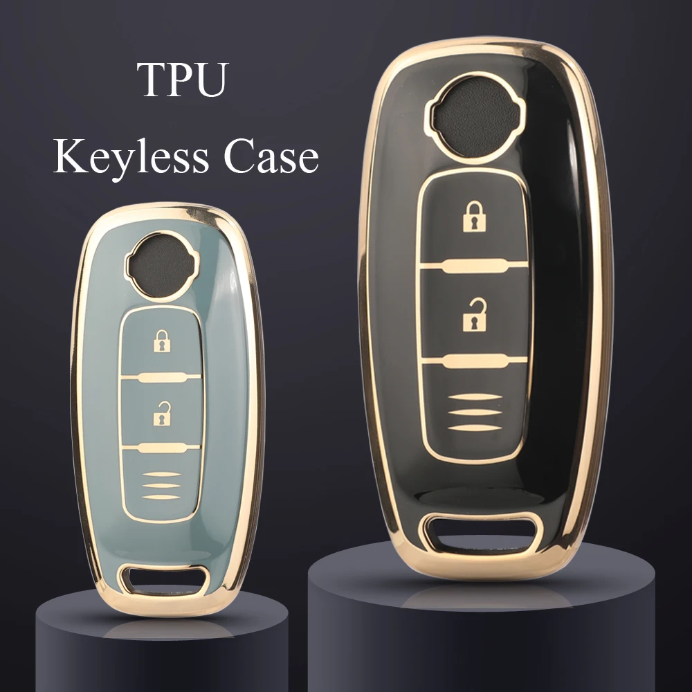 Jingyuqin 2 Buttons NEW Soft TPU Remote Smart Car Key Case FOB For Nissan Kicks X-Trail Rogue Ariya Key Protection Accessories
Jingyuqin 2 Buttons NEW Soft TPU Remote Smart Car Key Case FOB For Nissan Kicks X-Trail Rogue Ariya Key Protection Accessories