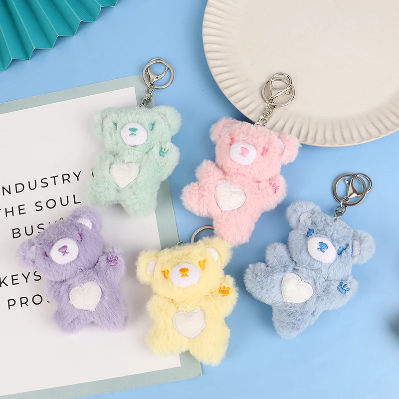Lovely Cartoon Heart Bear Keychain Cute Stuffed Bear Doll Pendant Bag Accessories For Girls Kids Gift
Lovely Cartoon Heart Bear Keychain Cute Stuffed Bear Doll Pendant Bag Accessories For Girls Kids Gift