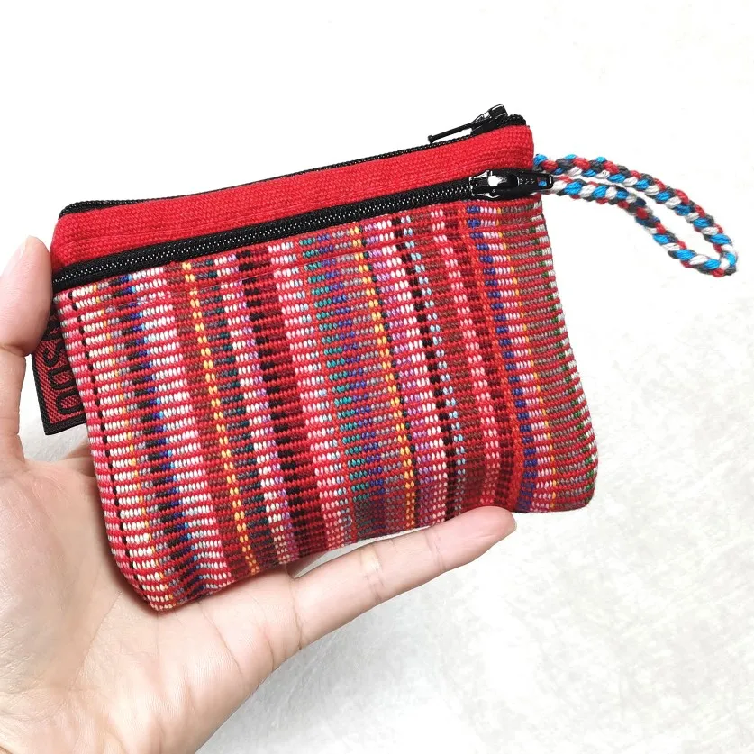 Pure Cotton Handwoven Fabric Coin Purse New Zipper Key Holder Card Holder Red Label WSDO Functional Small Bag Wallet
Pure Cotton Handwoven Fabric Coin Purse New Zipper Key Holder Card Holder Red Label WSDO Functional Small Bag Wallet