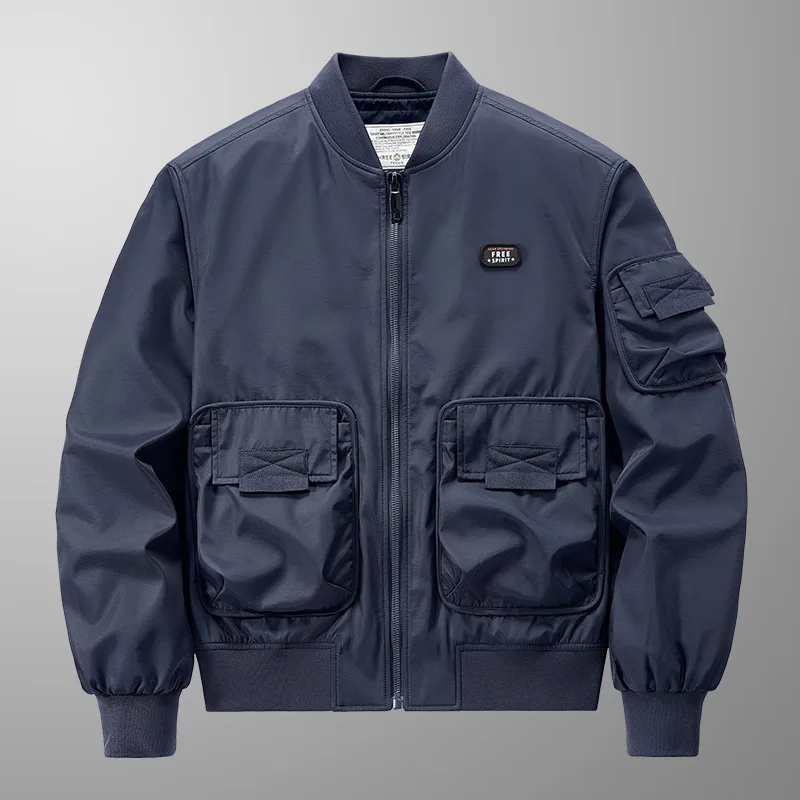 Spring and Autumn Bomber Jacket Men's Coat Spring and Autumn Air Force Flight Suit American Baseball Uniform Techwear
Spring and Autumn Bomber Jacket Men's Coat Spring and Autumn Air Force Flight Suit American Baseball Uniform Techwear