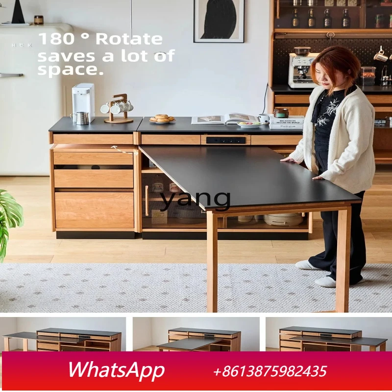 LH solid wood island cabinet dining table integrated Japanese rock slab small apartment bar cabinet
LH solid wood island cabinet dining table integrated Japanese rock slab small apartment bar cabinet