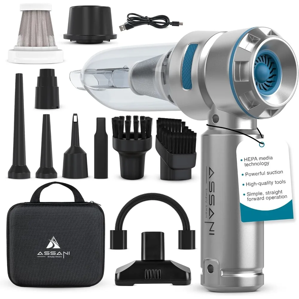 3 in 1 Portable Cordless Car Vacuum Cleaner with 15000PA High Power Suction & Air Duster Up to 30 Mins Runtime - Rechargeable W
3 in 1 Portable Cordless Car Vacuum Cleaner with 15000PA High Power Suction & Air Duster Up to 30 Mins Runtime - Rechargeable W