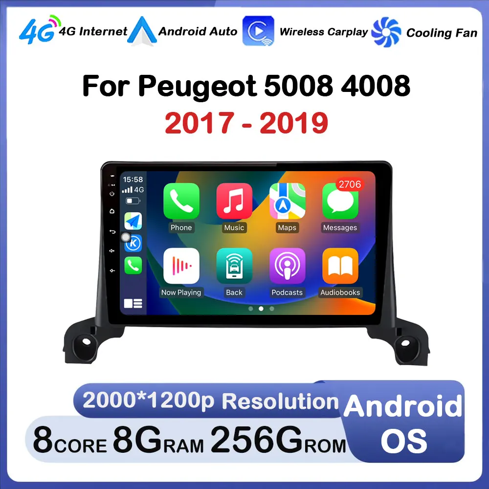 9 Inch for Peugeot 5008 4008 2017 - 2019 Car Radio Multimedia Player Android OS DSP Stereo GPS WIFI+4G Head Unit AutoRadio
9 Inch for Peugeot 5008 4008 2017 - 2019 Car Radio Multimedia Player Android OS DSP Stereo GPS WIFI+4G Head Unit AutoRadio