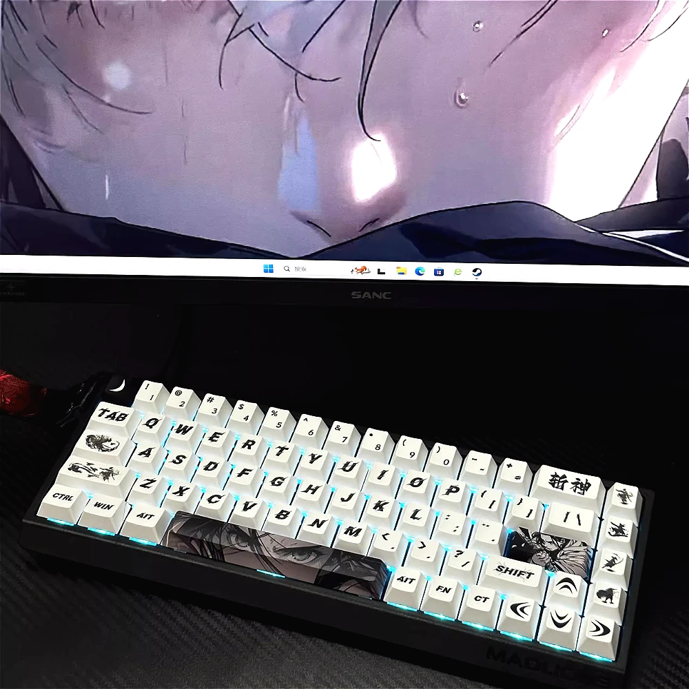 Samurai keycaps, original small height full set of sublimation process PBT material keycaps are suitable for game keyboards
Samurai keycaps, original small height full set of sublimation process PBT material keycaps are suitable for game keyboards