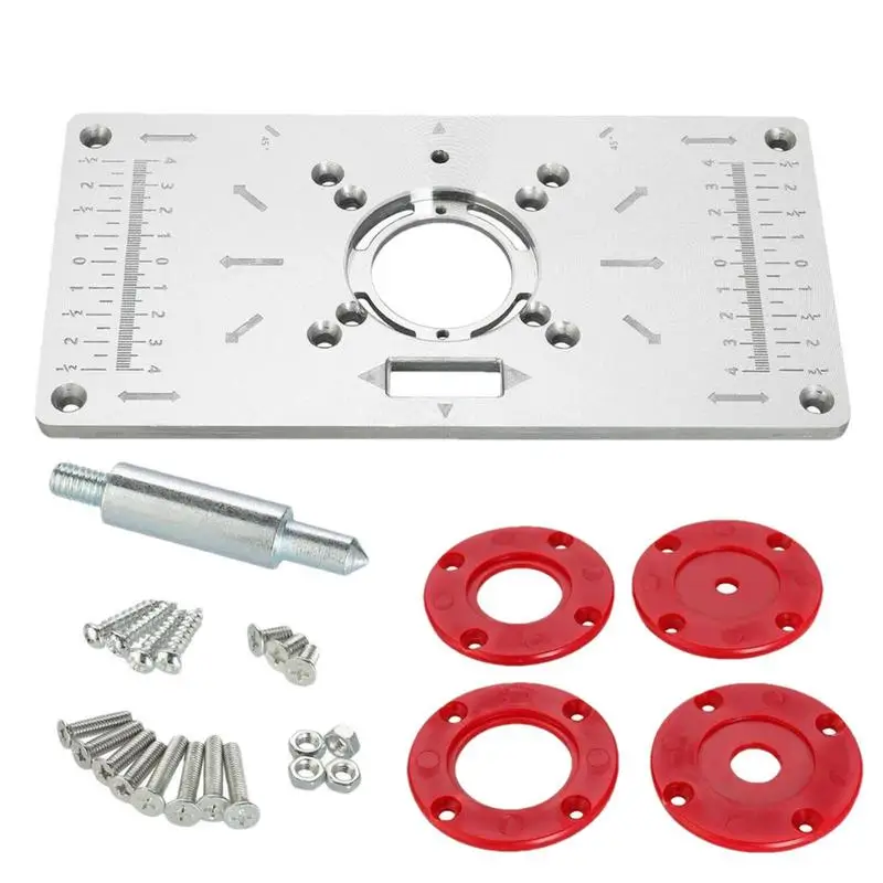 Aluminum Router Plate Insert Board Woodworking Trimming Machine Woodworking Router Table Mounting Plate Router Table Insert
Aluminum Router Plate Insert Board Woodworking Trimming Machine Woodworking Router Table Mounting Plate Router Table Insert