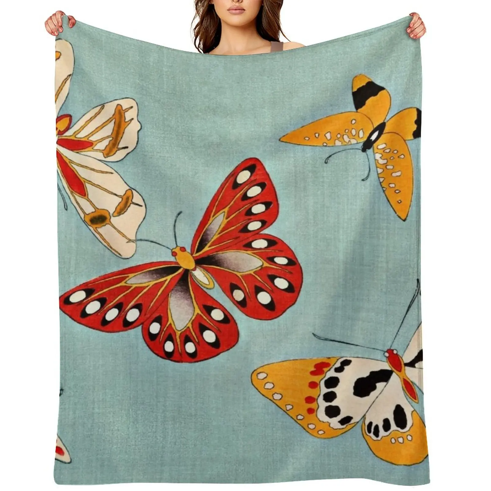Japanese Butterflies Throw Blanket Nap Stuffeds Soft Plush Plaid Moving Blankets
Japanese Butterflies Throw Blanket Nap Stuffeds Soft Plush Plaid Moving Blankets