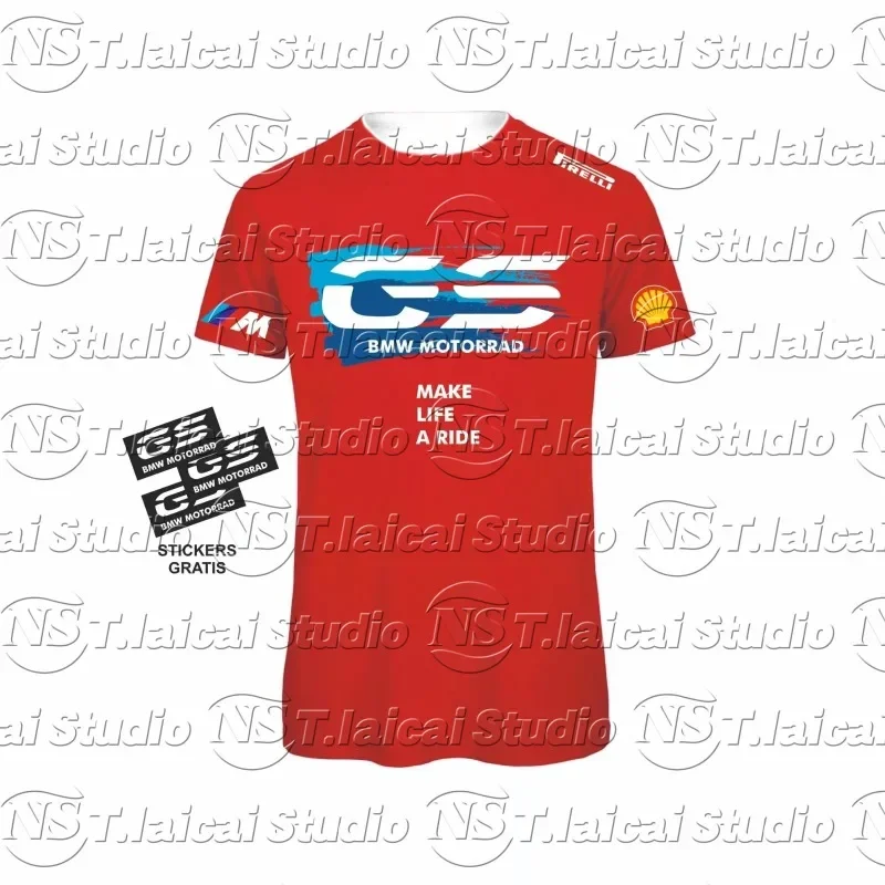 Summer Men's Fashion Motorrad Men's Quick Dry Stripe T-Shirt for BMW GS R1250 Adventure Motorcycle Racing Team Motorsport Black
Summer Men's Fashion Motorrad Men's Quick Dry Stripe T-Shirt for BMW GS R1250 Adventure Motorcycle Racing Team Motorsport Black