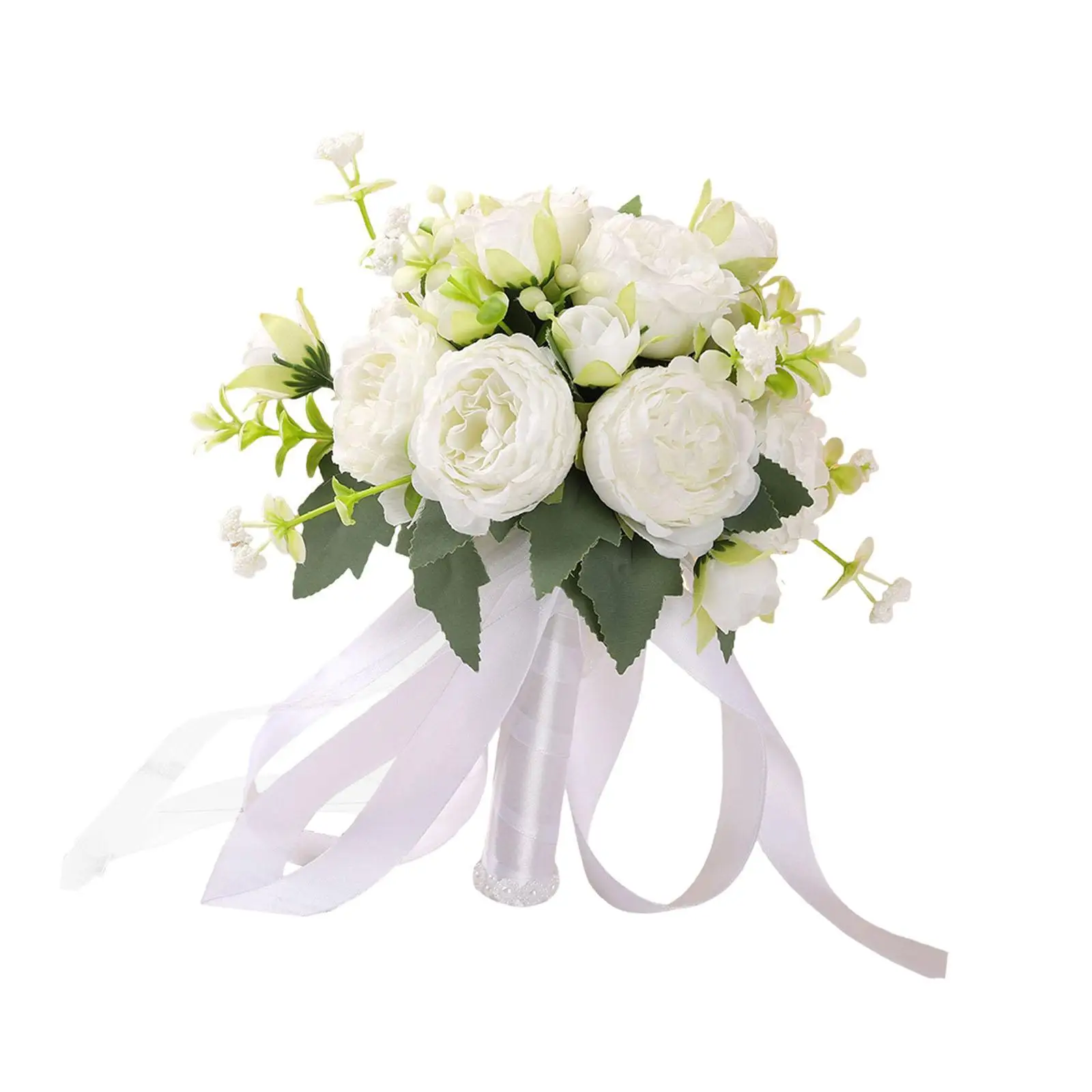 Silk Roses Bridesmaid Wedding Bouquet Ribbon Tassel Lifelike Decorative Romantic for Wedding Ceremony Photo Props Height 25cm
Silk Roses Bridesmaid Wedding Bouquet Ribbon Tassel Lifelike Decorative Romantic for Wedding Ceremony Photo Props Height 25cm