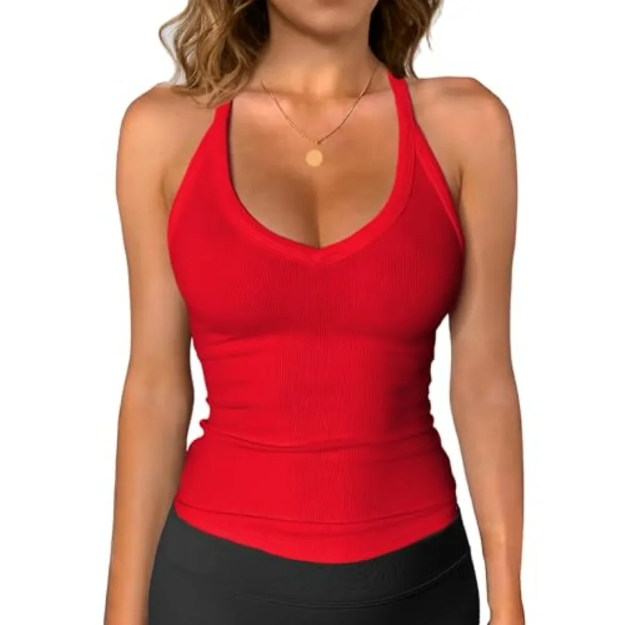 iGENJUN Workout Tops for Women Racerback Basic Tank Summer 2026 Camisole V Neck Slim Fit Ribbed Sleeveless
iGENJUN Workout Tops for Women Racerback Basic Tank Summer 2026 Camisole V Neck Slim Fit Ribbed Sleeveless