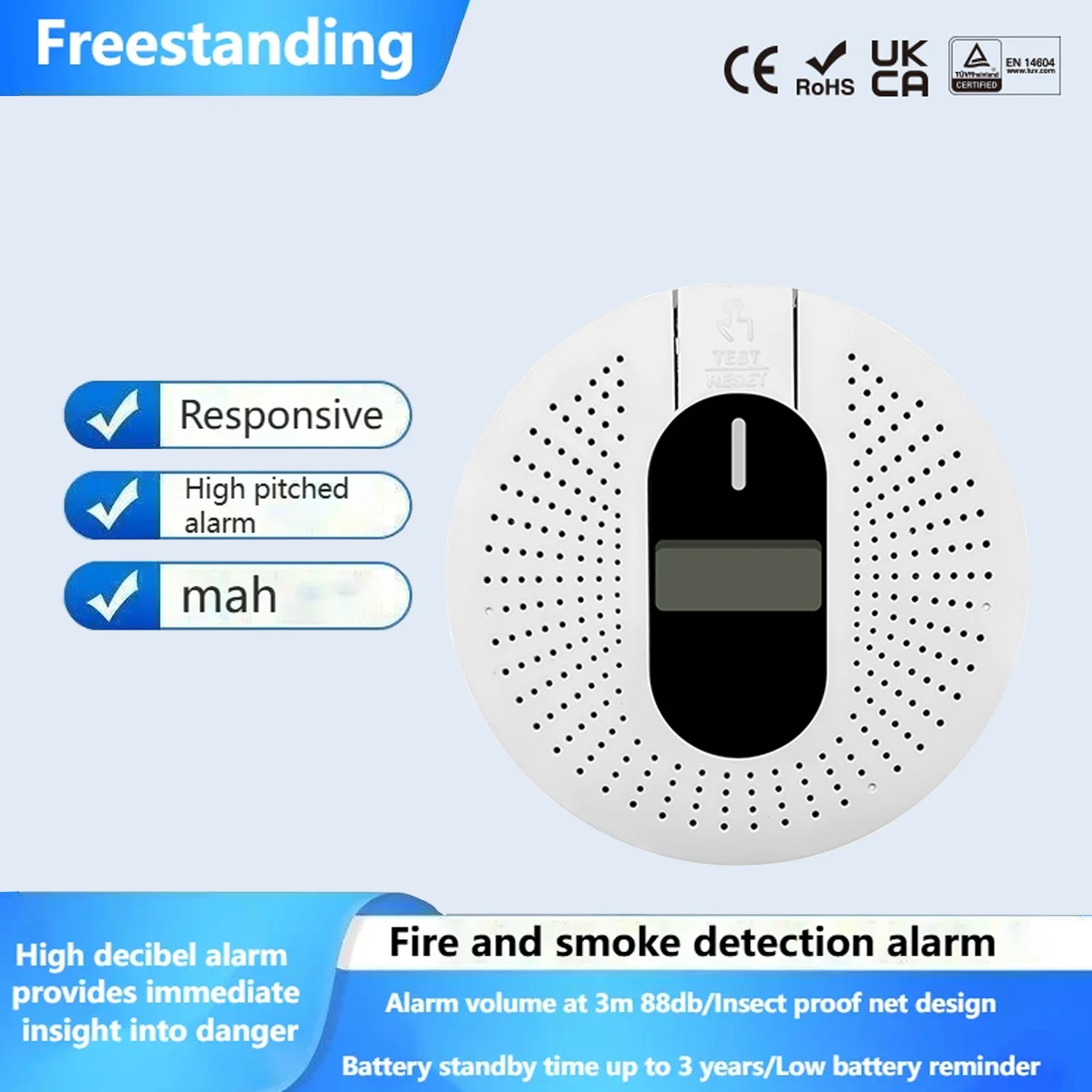 Пожарный детектор дыма угарного газа, бытовая многофункциональная сигнализация с экраном, сигнализация предотвращения утечки газа
Пожарный детектор дыма угарного газа, бытовая многофункциональная сигнализация с экраном, сигнализация предотвращения утечки газа