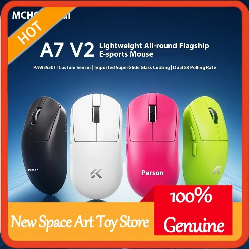 MCHOSE A7 V2 Ultra Gaming Mouse 20000FPS PAW3950Ti Super Sensor 8kHz Polling Rate Low Latency for Computer Gaming - Gaming Mice
MCHOSE A7 V2 Ultra Gaming Mouse 20000FPS PAW3950Ti Super Sensor 8kHz Polling Rate Low Latency for Computer Gaming - Gaming Mice