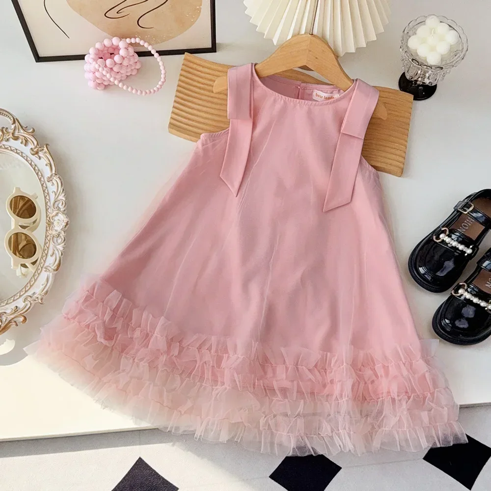 Summer Korean Version 2-7 Years Girls Fashion Sweet Sleeveless Party A-Line Dress 1 Pc Kids Casual Solid Color Clothes
Summer Korean Version 2-7 Years Girls Fashion Sweet Sleeveless Party A-Line Dress 1 Pc Kids Casual Solid Color Clothes