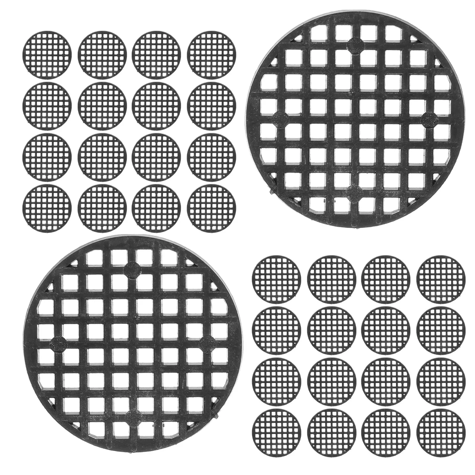 200Pcs Pot Drainage Insert 2.5cm Round Flower Pot Mesh Mat Breathable Grid Design for Soil Integrity Planter Bottom Fillers
200Pcs Pot Drainage Insert 2.5cm Round Flower Pot Mesh Mat Breathable Grid Design for Soil Integrity Planter Bottom Fillers