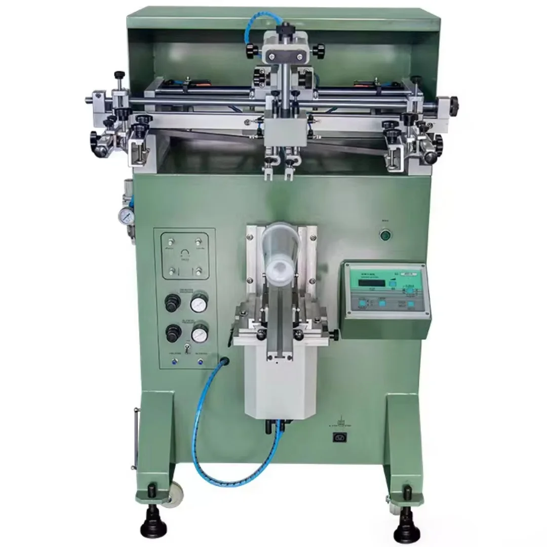 Silicone Wristband Cylindrical Milk Tea Plastic PP PET PVC Bottle Cup Silk Paper Cup Oil Filter Curved Screen Printing Machine
Silicone Wristband Cylindrical Milk Tea Plastic PP PET PVC Bottle Cup Silk Paper Cup Oil Filter Curved Screen Printing Machine
