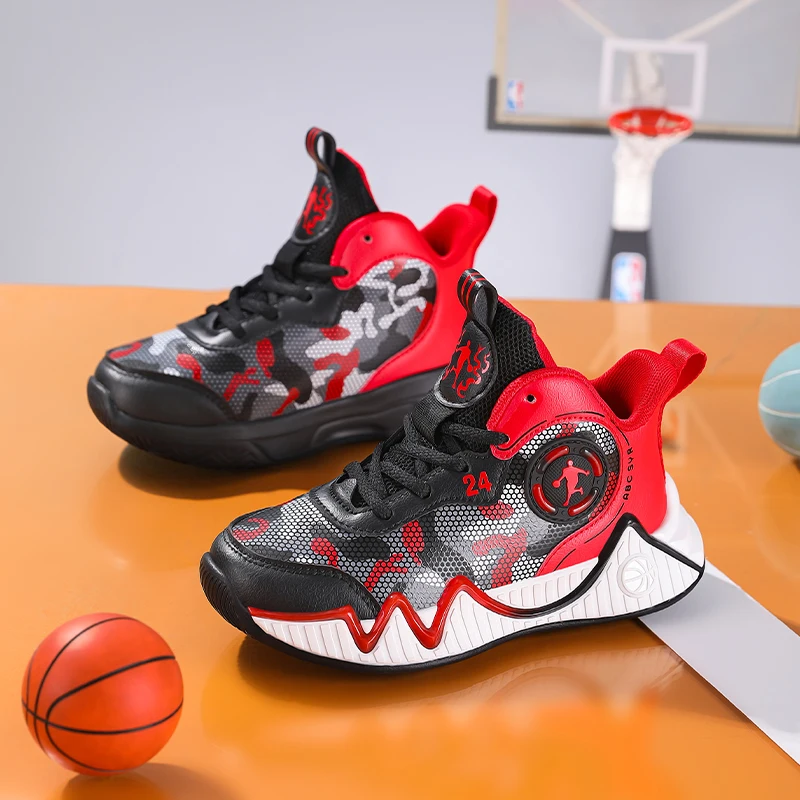 Brand Outdoor Children's Basketball Shoes Comfort Non-slip Basketball Sneakers Kids Lightweight Training Sports Shoes for Boy
Brand Outdoor Children's Basketball Shoes Comfort Non-slip Basketball Sneakers Kids Lightweight Training Sports Shoes for Boy