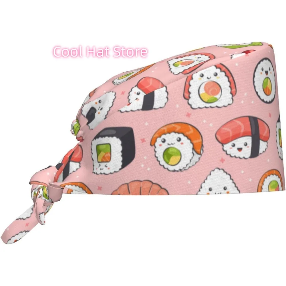 Japanese Sushi Kawaii Working Cap for Women, Scrub Cap with Sweatband Adjustable, Unisex Tie Back Hat, Nurse Caps
Japanese Sushi Kawaii Working Cap for Women, Scrub Cap with Sweatband Adjustable, Unisex Tie Back Hat, Nurse Caps