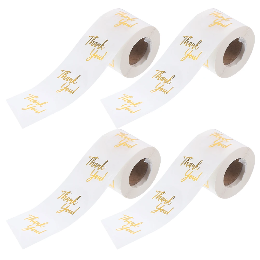 4 Rolls Transparent Thank You Stickers Gold Round Labels for Business Envelope Seals Circle Packing Small Bakery Stickers
4 Rolls Transparent Thank You Stickers Gold Round Labels for Business Envelope Seals Circle Packing Small Bakery Stickers