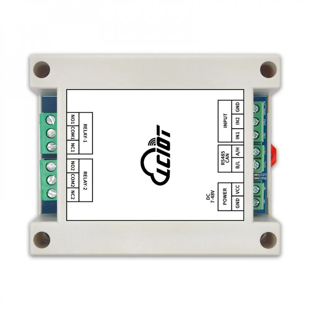 DC7-48V RS485 CAN Dual Channel Relay Module 2IN 2OUT NO NC Serial Port Control Support Modbus RTU Optocoupler Input DC3.3-24V
DC7-48V RS485 CAN Dual Channel Relay Module 2IN 2OUT NO NC Serial Port Control Support Modbus RTU Optocoupler Input DC3.3-24V