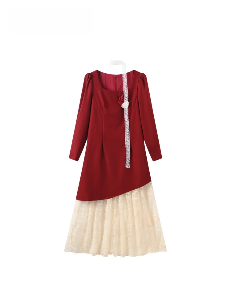 Faionable Large Size Dr CaraCLUB Spring New Long Sve Women's Dr Patchwork Ele Skirt Ci Walk A-Line PVC Material
Faionable Large Size Dr CaraCLUB Spring New Long Sve Women's Dr Patchwork Ele Skirt Ci Walk A-Line PVC Material