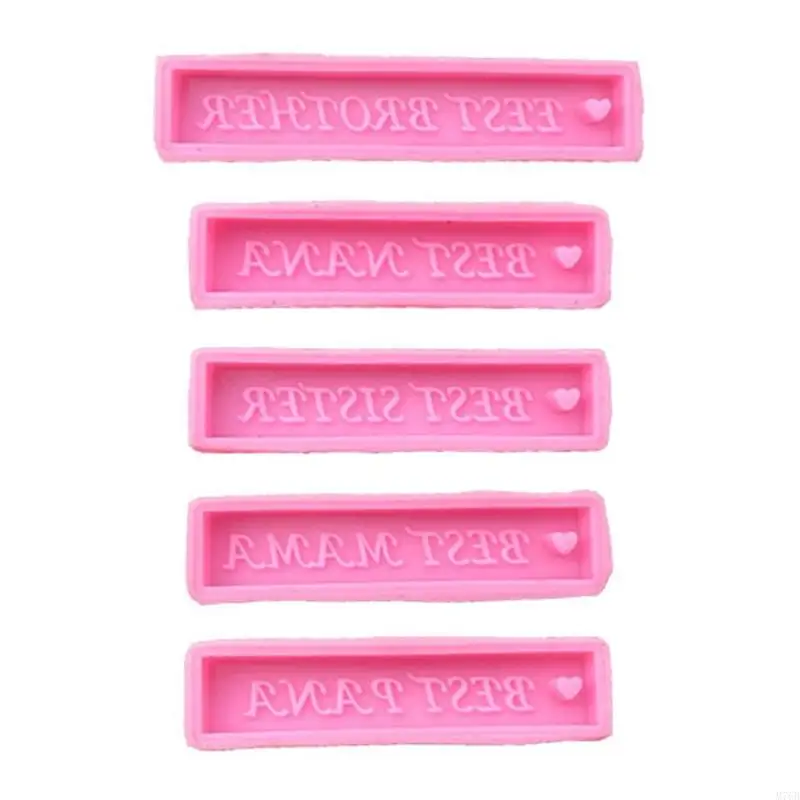 M76B 1 Pc/5 Pcs DIY Letter Tag Silicone Mold Long Rectangle Keychain Pendant Jewelry Crafting Mould for Valentine's Day Gifts
M76B 1 Pc/5 Pcs DIY Letter Tag Silicone Mold Long Rectangle Keychain Pendant Jewelry Crafting Mould for Valentine's Day Gifts