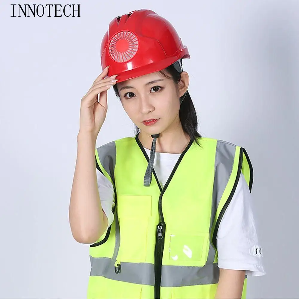 Adjustable Solar Power Fan Helmet Ventilation ABS Plastic Protective Cap with Cooling Fan Sunscreen Safety Hard Hat Industrial
Adjustable Solar Power Fan Helmet Ventilation ABS Plastic Protective Cap with Cooling Fan Sunscreen Safety Hard Hat Industrial