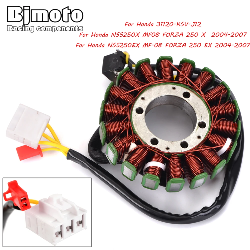 Катушка статора мотоцикла BJMOTO для Honda NSS250X NSS250EX MF08 FORZA 250X 250EX 2004-2007, магнитогенератора
Катушка статора мотоцикла BJMOTO для Honda NSS250X NSS250EX MF08 FORZA 250X 250EX 2004-2007, магнитогенератора