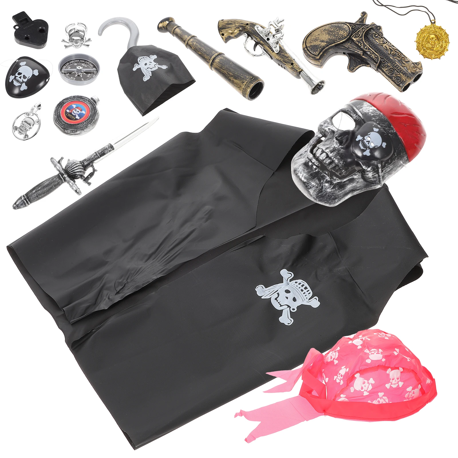 16pcs Pirate Costume Kit Halloween Party Decorations Props cosplay Toy Set Kids Safe Premium Material
16pcs Pirate Costume Kit Halloween Party Decorations Props cosplay Toy Set Kids Safe Premium Material