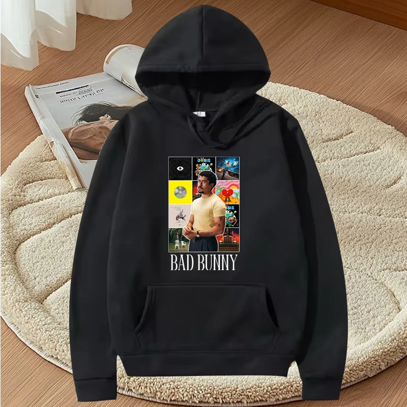 Bad bunny Albums Classic graphic hoodie 2025 men women fashion vintage Long sleeve Sweatshirt with print oversized hoodie unisex
Bad bunny Albums Classic graphic hoodie 2025 men women fashion vintage Long sleeve Sweatshirt with print oversized hoodie unisex