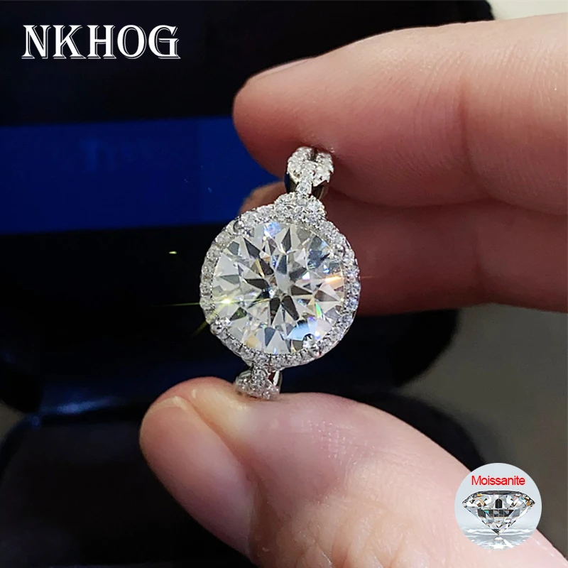 Njog 3CT Муассанит кольцо S925 серебро D Цвет VVS сверкающие бриллианты роскошные свадебные кольца женские кольца подарок ювелирные изделия GRA
Njog 3CT Муассанит кольцо S925 серебро D Цвет VVS сверкающие бриллианты роскошные свадебные кольца женские кольца подарок ювелирные изделия GRA