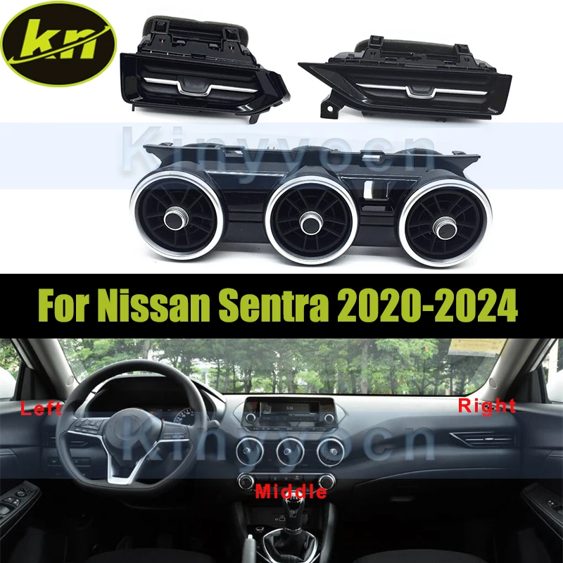 Front Dash Board Air Conditioner Outlet A/C Air Vents For Nissan Sentra 2020-2024 Front Dash Center Console Air Vent Grille
Front Dash Board Air Conditioner Outlet A/C Air Vents For Nissan Sentra 2020-2024 Front Dash Center Console Air Vent Grille