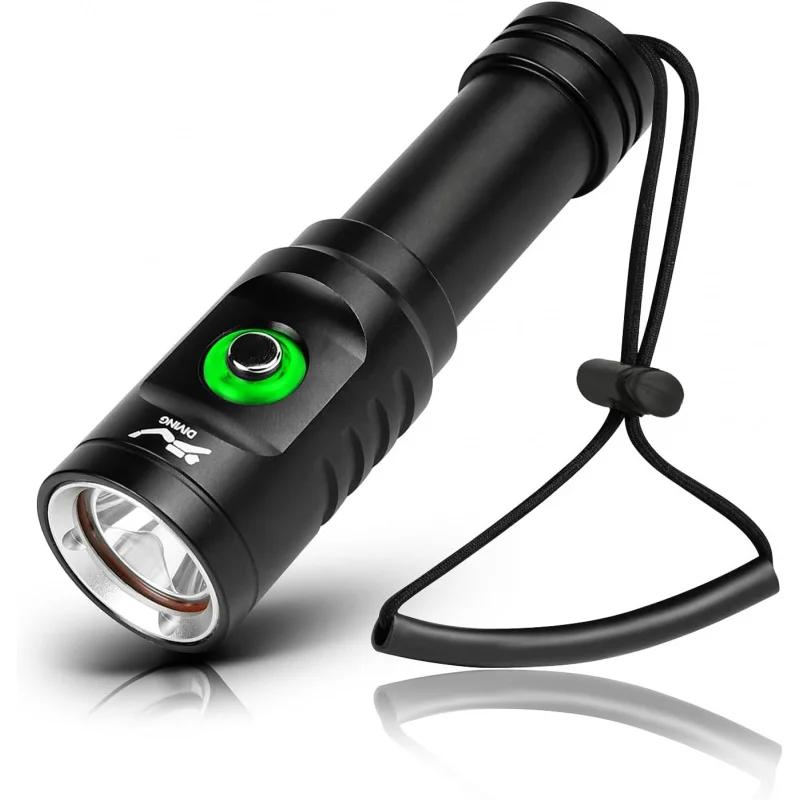 Super Bright Rechargeable Dive Light Waterproof Scuba Torch/Power Indicator, 3 Modes for Underwater Diving,Snorkeling,Safety Use
Super Bright Rechargeable Dive Light Waterproof Scuba Torch/Power Indicator, 3 Modes for Underwater Diving,Snorkeling,Safety Use
